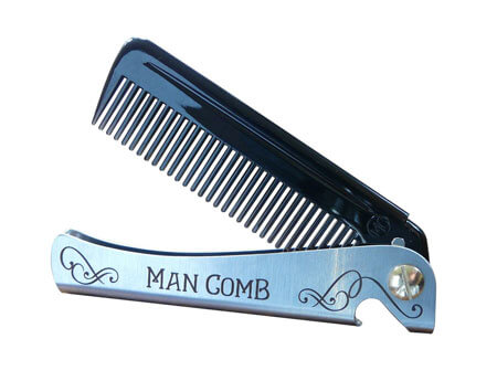 Man Comb 'Limited Edition' metal comb