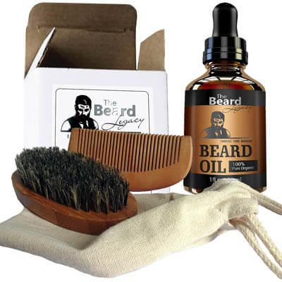 Beard Legacy All Natural beard comb package