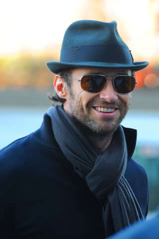 how a fedora looks on hugh jackman