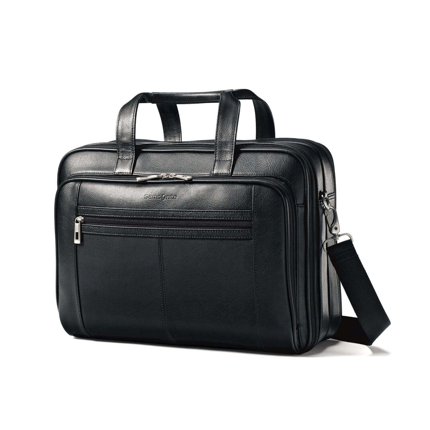 Samsonite Leather Expandable Briefcase - best leather briefcases for men